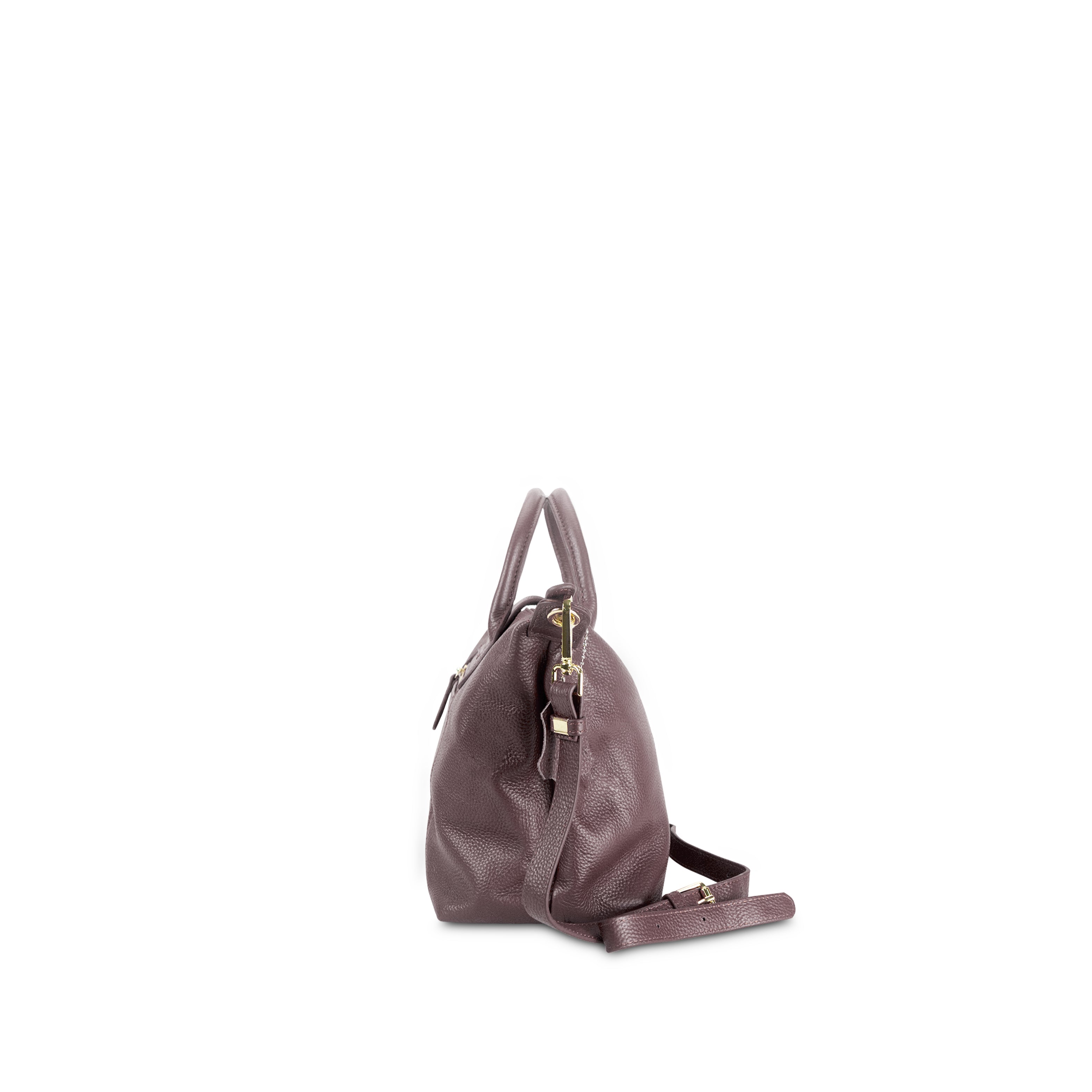 Astrid 2-Way Handbag with Shoulder Strap Purple Taro