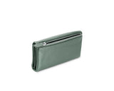 Kamila RFID Long Wallet Leaf Snap Holder Army Green