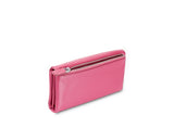 Kamila RFID Long Wallet Leaf Snap Holder Watermelon Pink