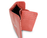 Kamila RFID Short Wallet Leaf Snap Holder Watermelon Rust