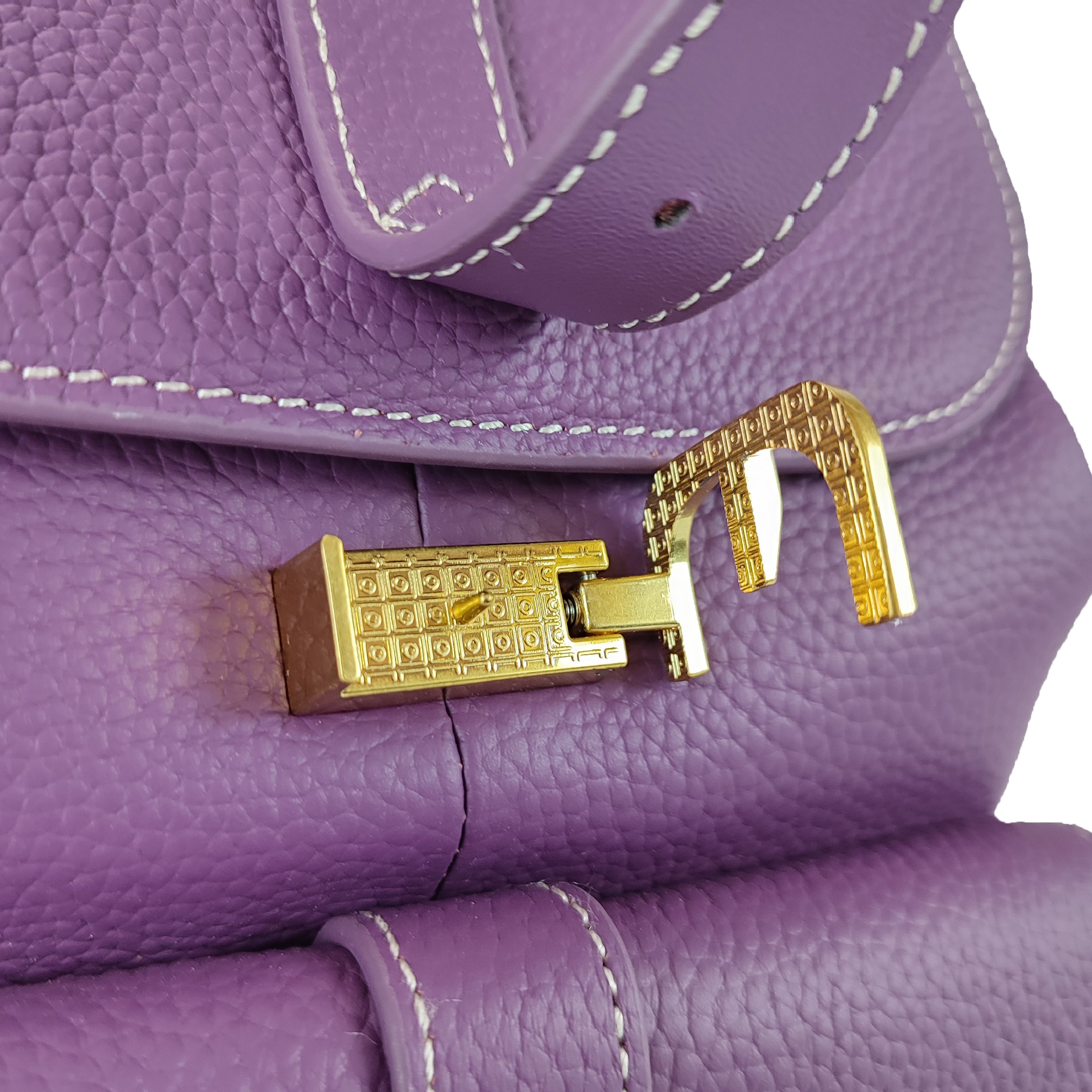 Azalea Knapsack with Buckle Purple