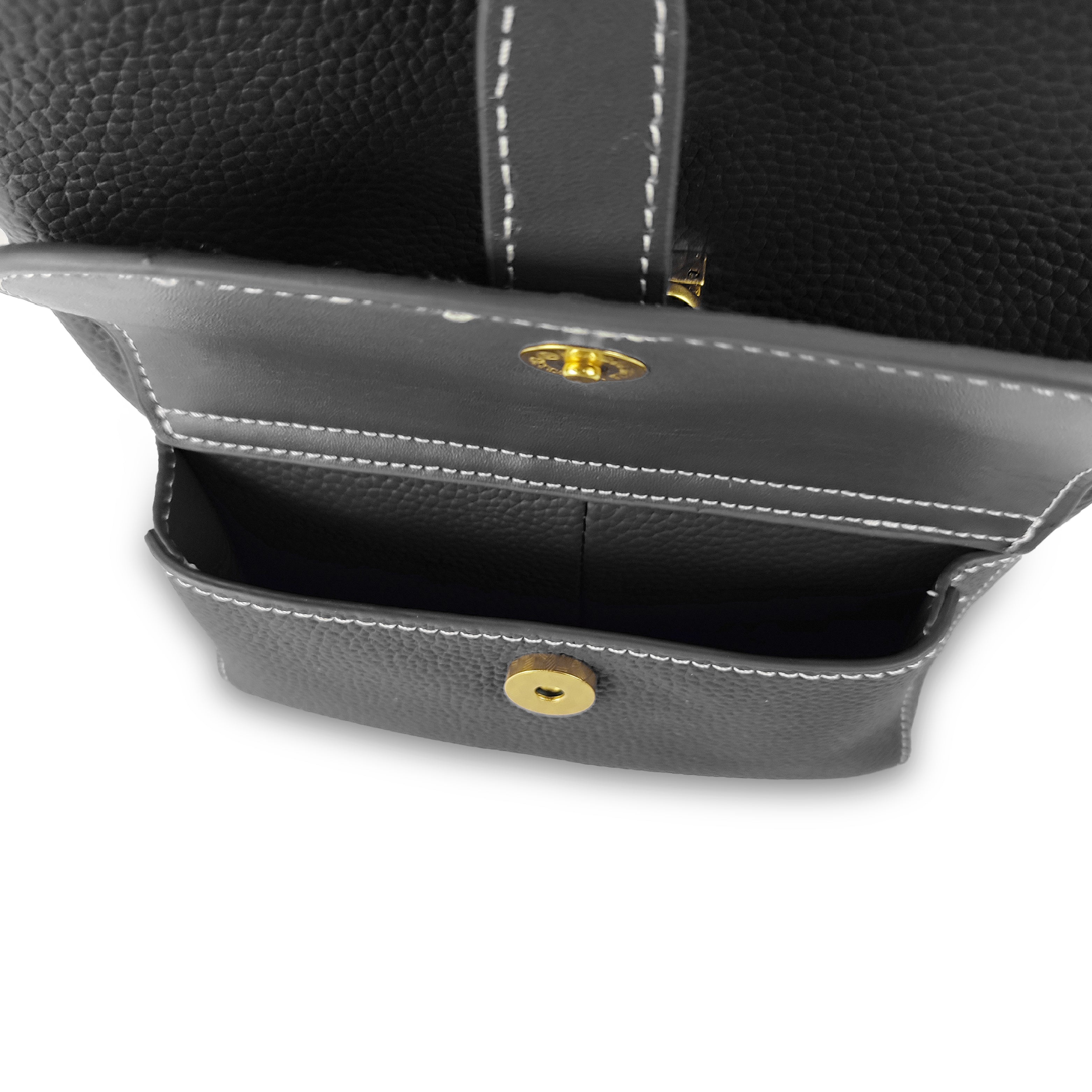 Azalea Knapsack with Buckle Black