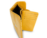 Kamila RFID Short Wallet Leaf Snap Holder Sunflower Yellow