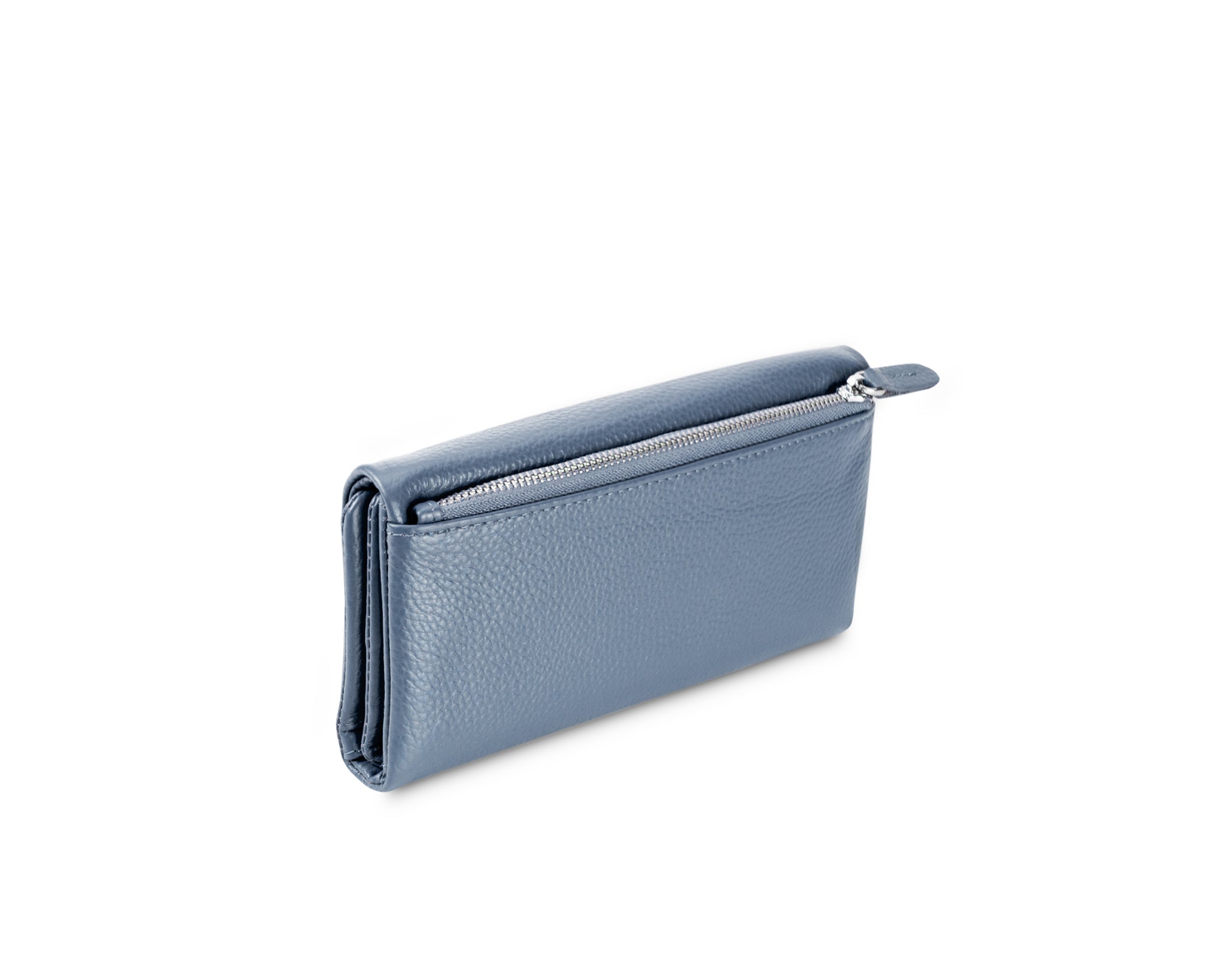 Kamila RFID Long Wallet Leaf Snap Holder Carolina Blue