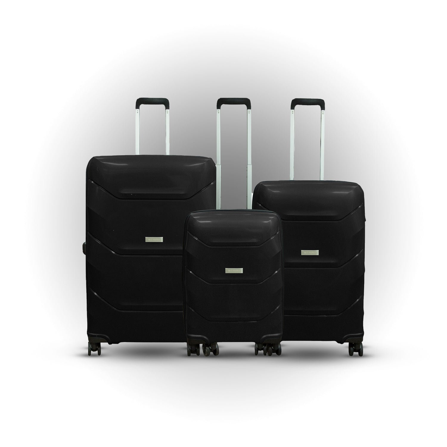 Bexhill Triple Arc PP Luggage (Black)