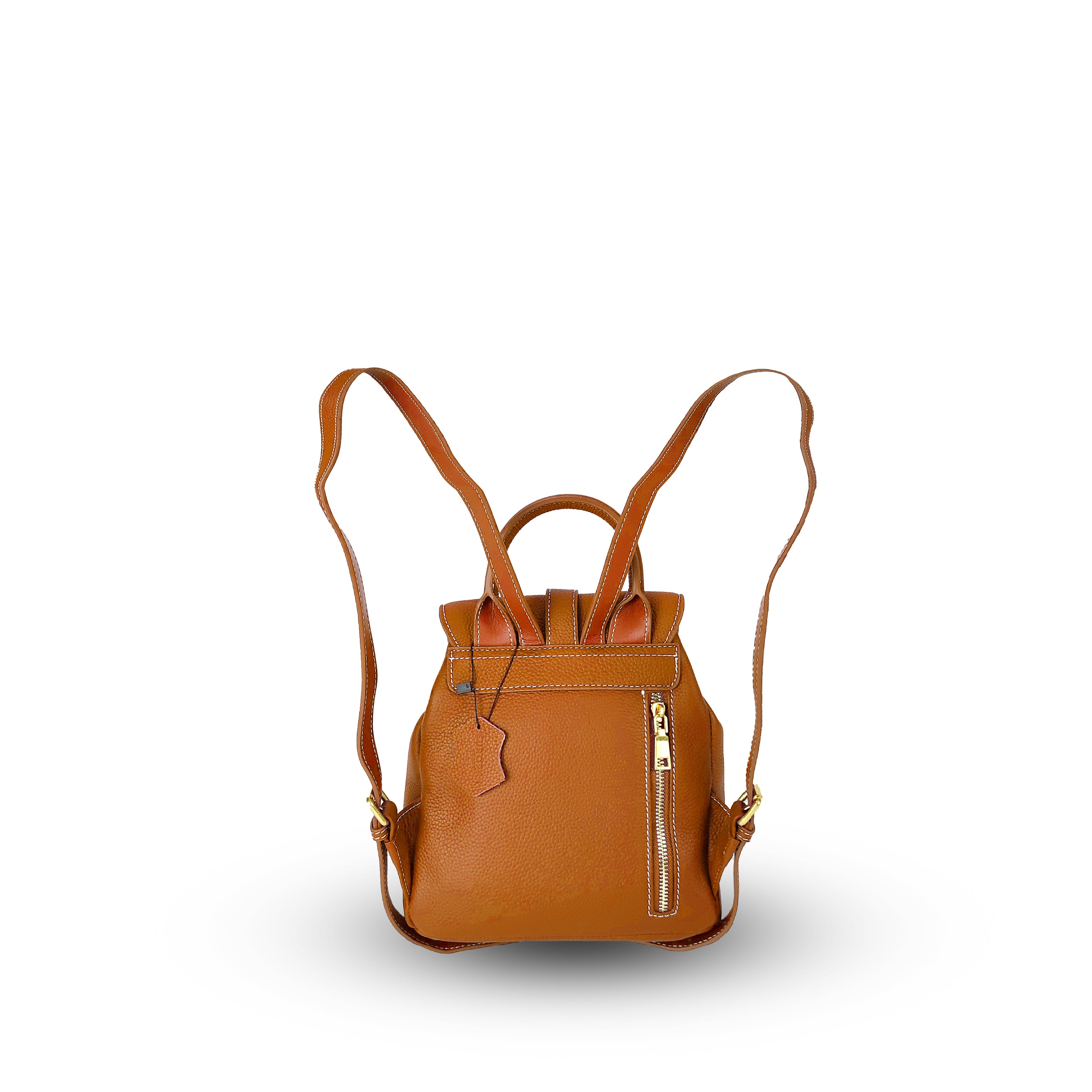 Azalea Knapsack with Buckle Tan