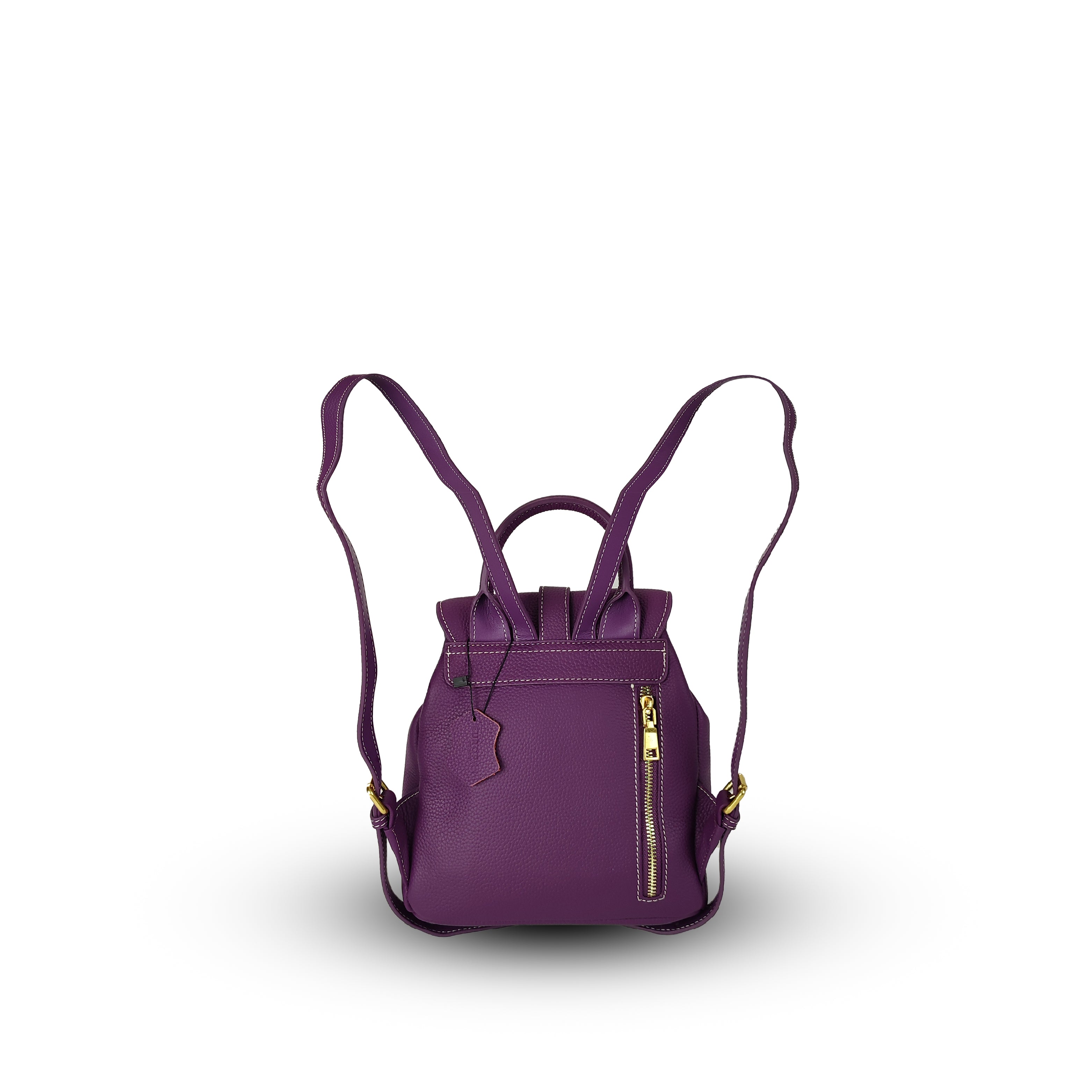 Azalea Knapsack with Buckle Purple
