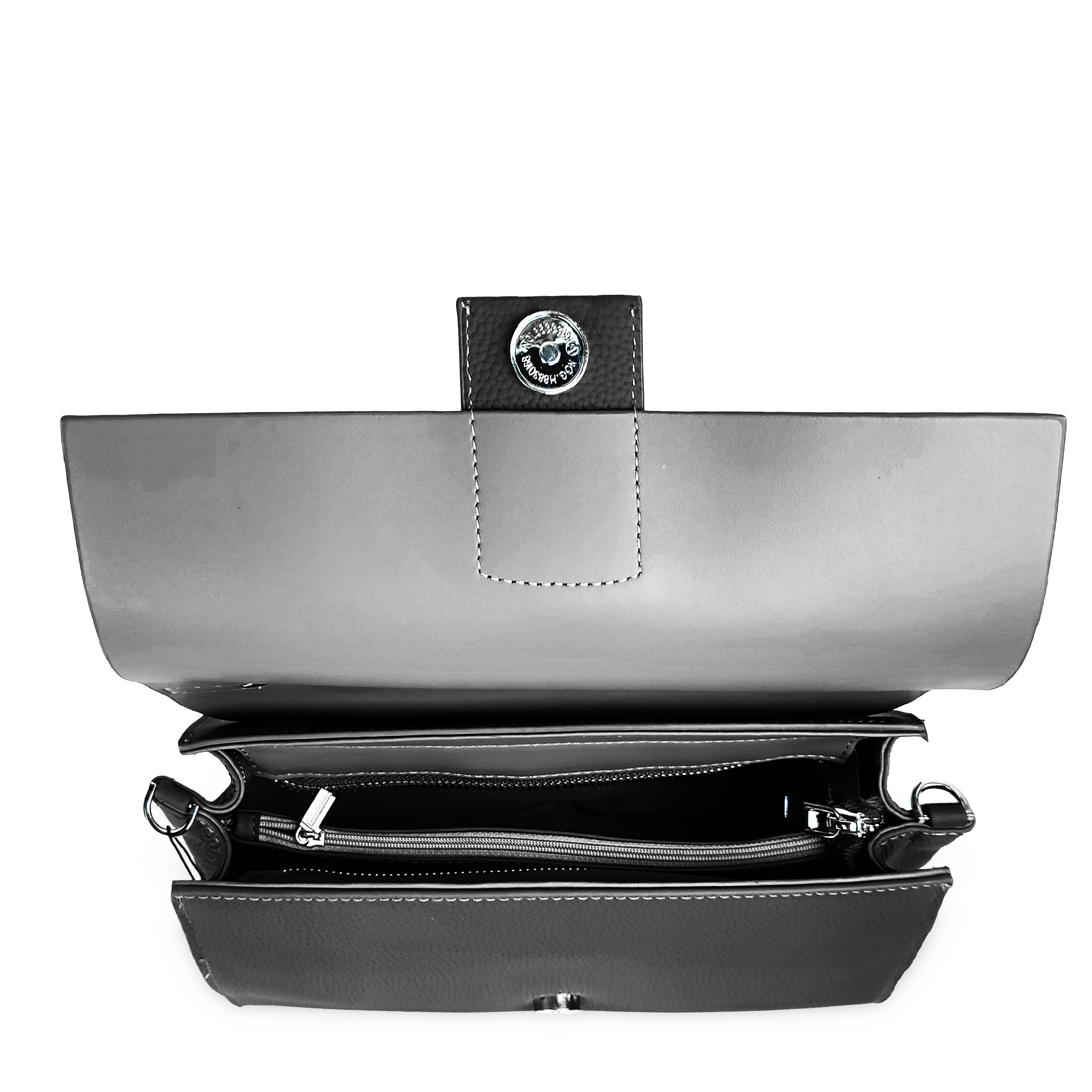 Olive Baguette with Snap Lock Black