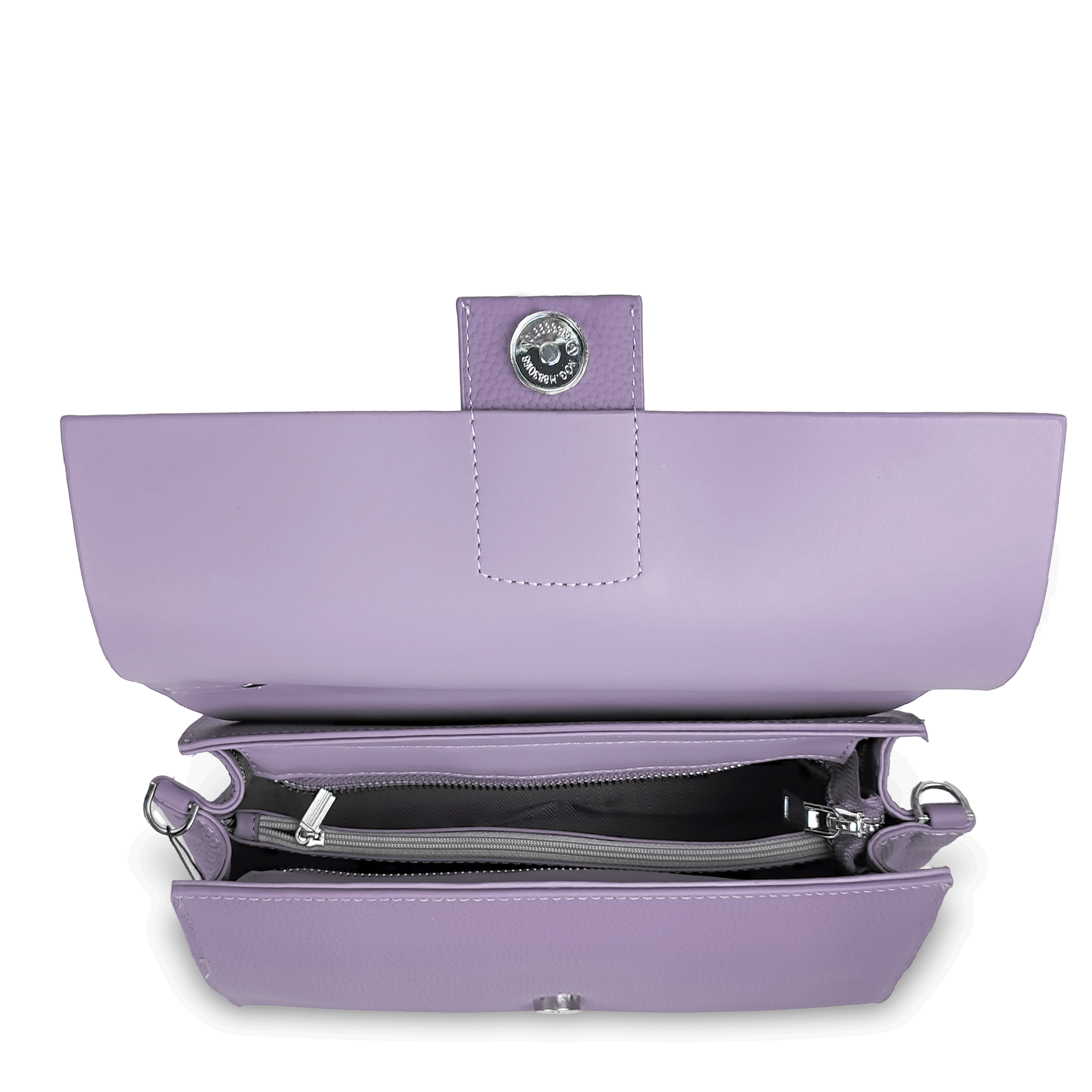 Olive Baguette with Snap Lock Lilac