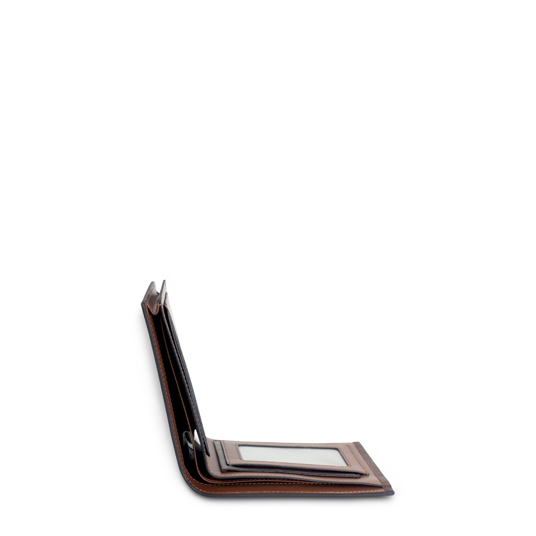 BONN RFID Short Wallet Brown