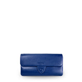 Kamila RFID Long Wallet Leaf Snap Holder Navy Blue