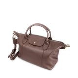 Astrid 2-Way Handbag with Shoulder Strap Choco Brown