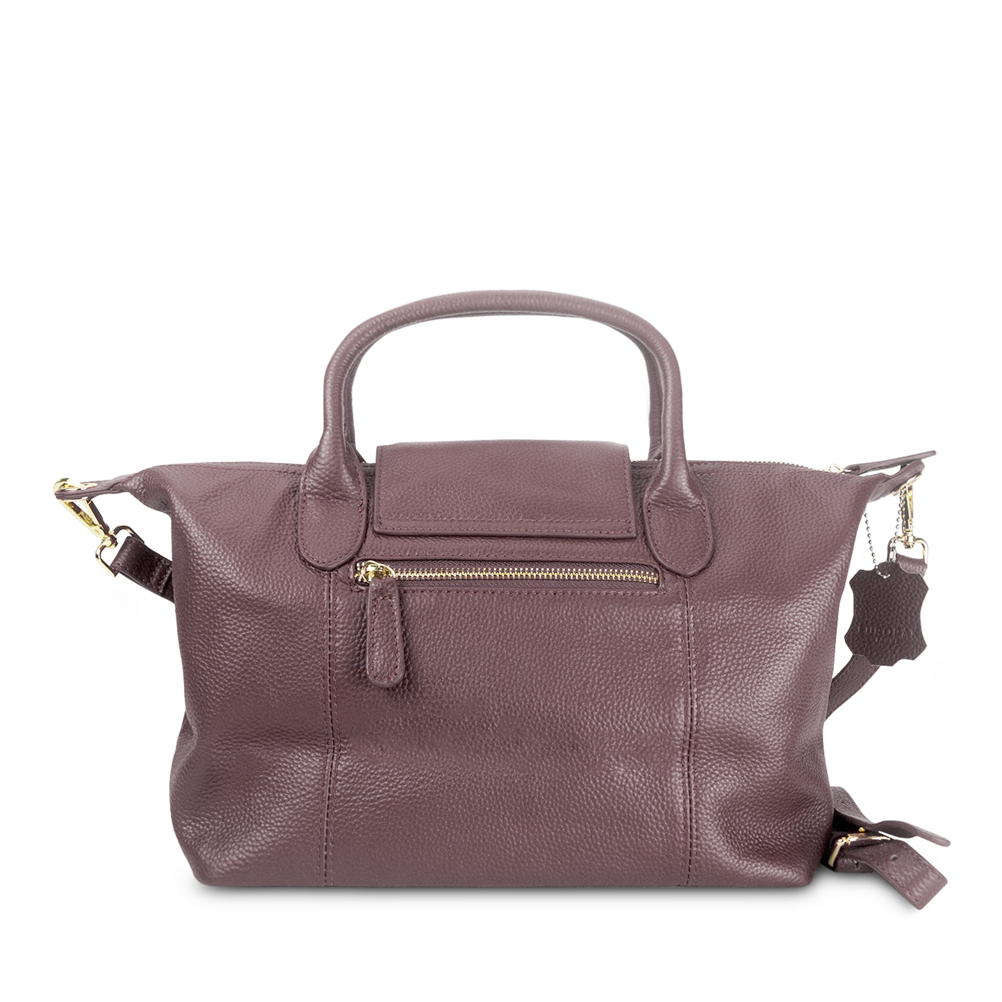Astrid 2-Way Handbag with Shoulder Strap Purple Taro