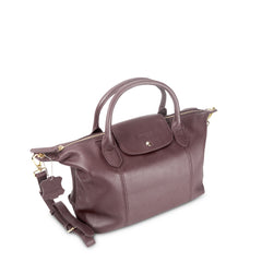 Astrid 2-Way Handbag with Shoulder Strap Purple Taro