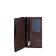 BOROUGH RFID Long Wallet Brown with Tri-Color Band
