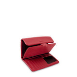Kamila RFID Long Wallet Leaf Snap Holder Apple Red