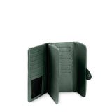 Kamila RFID Long Wallet Leaf Snap Holder Army Green