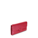 Kamila RFID Long Wallet Leaf Snap Holder Apple Red